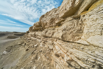 Water Yardang landform Geopark at Qinghai China