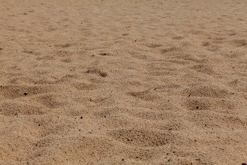 Fine beach sand in the summer sun