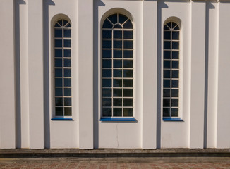 Fototapeta na wymiar Church Windows in a semicircle