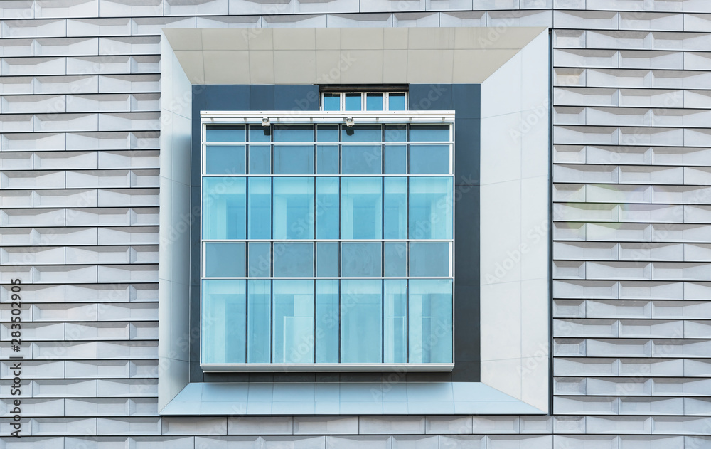 Poster exterior of modern architecture. building abstract background
