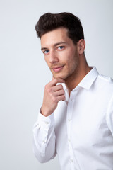 Portrait of an attractive young man