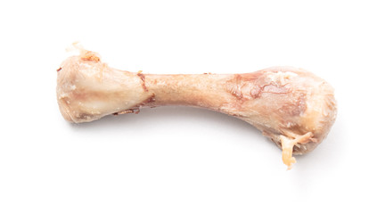 chicken bones on a white background, isolate. © Александр Могилевцев