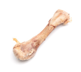 chicken bones on a white background, isolate. © Александр Могилевцев