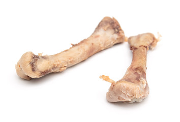 chicken bones on a white background, isolate. © Александр Могилевцев