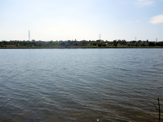 panoramic view of river and the city