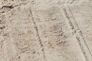 Fine beach sand in the summer sun