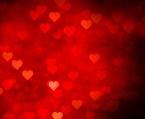 Red Heart Abstract Valentines Day Background