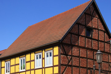 Historical architecture of Roebel - Mecklenburg lake plateau, Germany