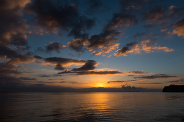 sunrise over the sea