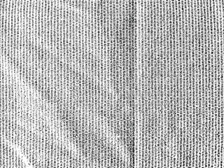 Monochrome Patchwork Grid Glitch Graphic Motif. Irregulary Textured Fabric Background. Abstract  vector illustration. Overlay  to create interesting vintage rustic effect and depth. EPS10