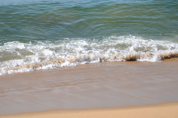 waves on the beach