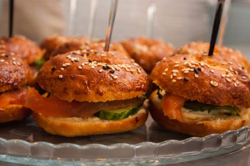 hamburger on plate