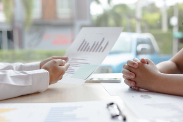 Financial and investment planning, Head of Marketing is analyzing data from the summary graph statistics for executives, business meetings.