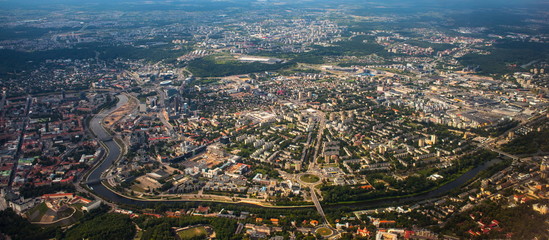 Aerial view of Vilnius,Lithuania
