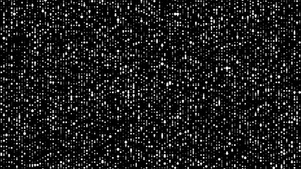 Halftone. Matrix glitch. Cybernetic futuristic background. Big data visualization. Computer Virus. Corrupted code. Vector illustration.