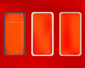 Mesh, red colored phone backgrounds kit.