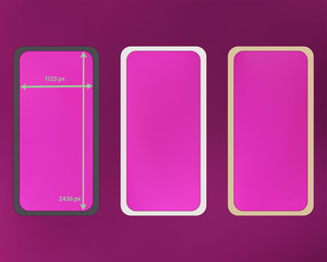 Mesh, magenta colored phone backgrounds kit.