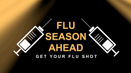 Flu awareness campaign banner. Design illustration