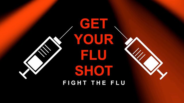 Flu awareness campaign banner. Design illustration