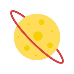 Fototapeta premium Astronomy vector, Back to school filat style icon