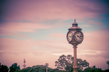 Fototapeta na wymiar clock tower in the park