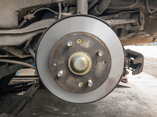 Polished disc break. Disc break polished already for change break pads.