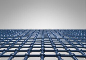 Obraz premium 3D model graphene. 3d render molecule.