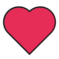 Simple heart vector