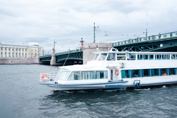 Obraz premium double decker pleasure craft