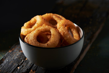calamares a la romana, fried battered squid rings.