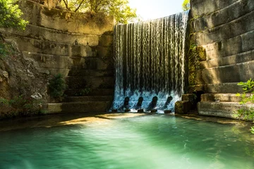  Beautiful Waterfall in Seven Spring Natural Park, Rhodes, Greece © marcin jucha