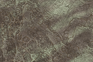 Oxidized material - environmental impact, metallic pattern