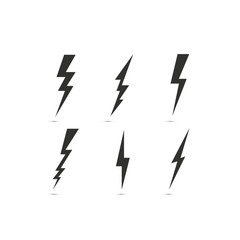 Thunder and bolt lightning. Flash icon isolated on white background. Graphic symbol element.
