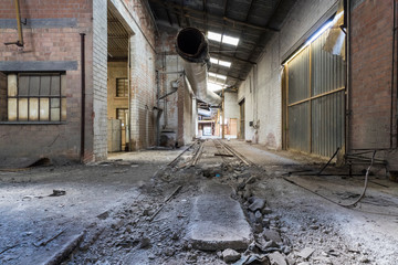 Urban exploration in an abandoned kiln