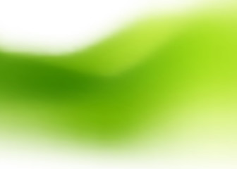 Green waves vector abstract background