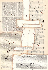 Vintage bookpages background I