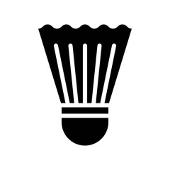Shuttlecock vector, Back to school solid style icon