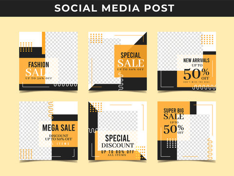 Social media banner collection for fashion sale, promotion and digital marketing. Vol.22