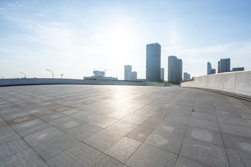 Fototapeta premium panoramic city skyline in hangzhou china