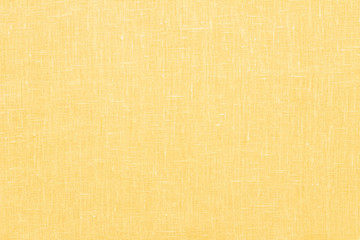 Yellow linen pastel fabric, background or texture