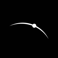 horizon vector design inspiration . horizon logo . light . ufo . logo template