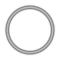Round rope frame. Circle ropes, rounded border and decorative marine cable frame circles. Rounds cordage knot stamp or nautical twisted knots logo isolated vector icon