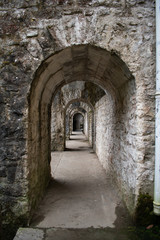 Fototapeta na wymiar Ancient stone arches in france