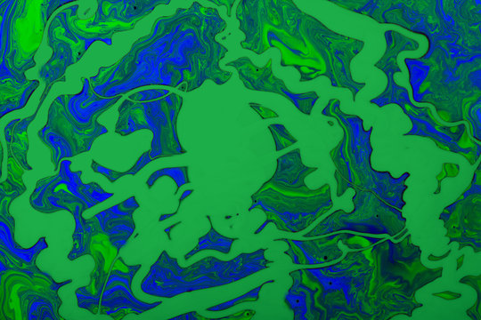 Mixture of acrylic paints Abstract liquid marble texture Fluid art. Deep colour background