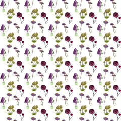 Conditionally edible Mushrooms are drawn by hand.Print for t-shirt or your design.