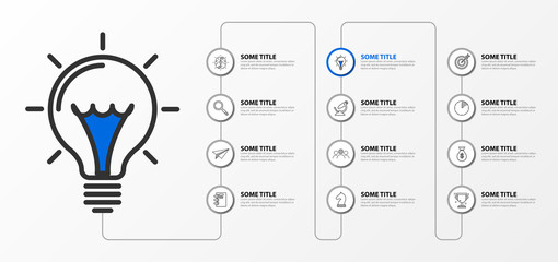 Infographic design template. Creative concept with 12 steps