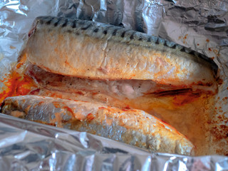 fresh fish on the grill