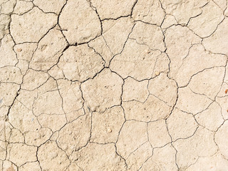 Dried cracked earth soil ground texture background