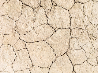 Dried cracked earth soil ground texture background