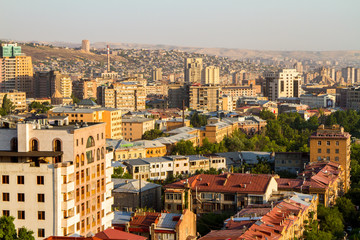 Fototapeta na wymiar Panorama Yerevan, Armenia